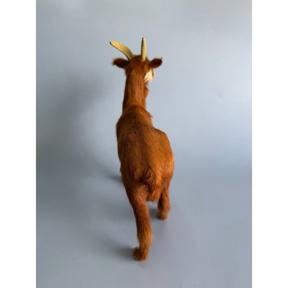 StealStreet Furry Nanny Goat Soft Fur Glass Eyes Retired Model Approx 8.5" H x 9 - Picture 4 of 9